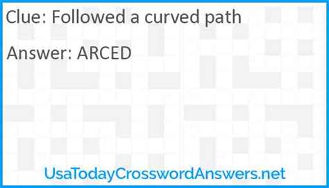 Click the answer to find similar crossword clues. . Curve in a road crossword clue